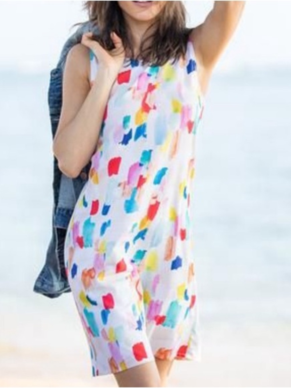 Marine Layer x Britt Bass Watercolor Shift Mini Dress